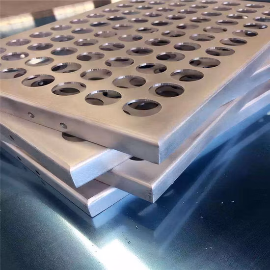 Revestimiento de material de construcción de aluminio, placa perforada, decoración exterior 3D, accesorios de fachada exterior y panel de muro cortina